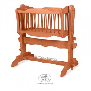 Люлька-кроватка LuxusBaby из массива дерева