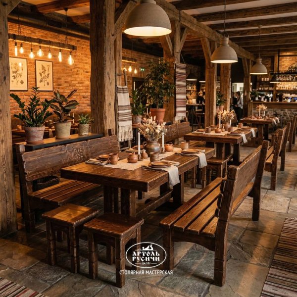 Обеденные группы из массива дерева для ресторана