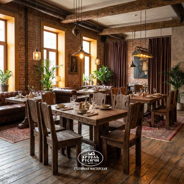 Деревянная мебель для ресторанов и баров