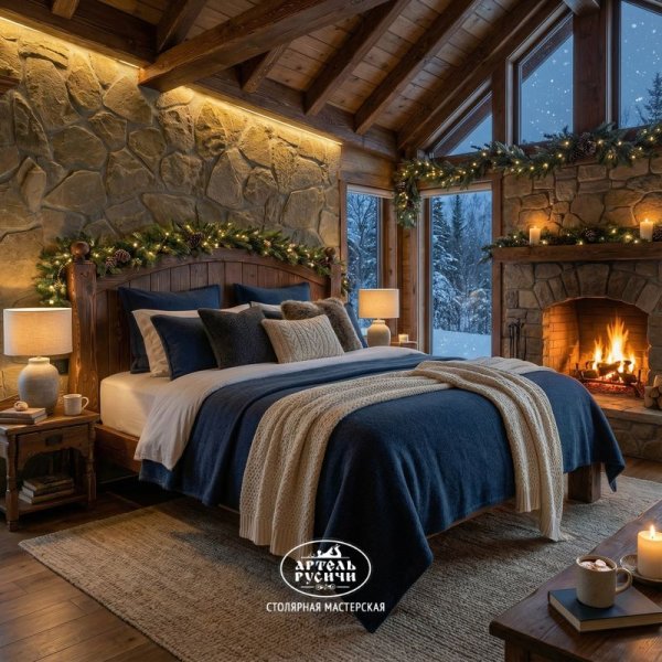 Деревянная кровать для гостиницы, отеля, глэмпинга