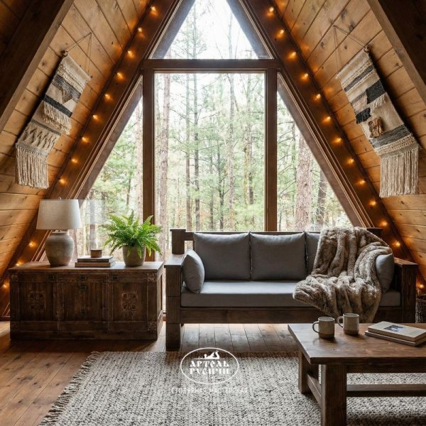 Мебель из массива дерева для А-фреймов и глэмпингов