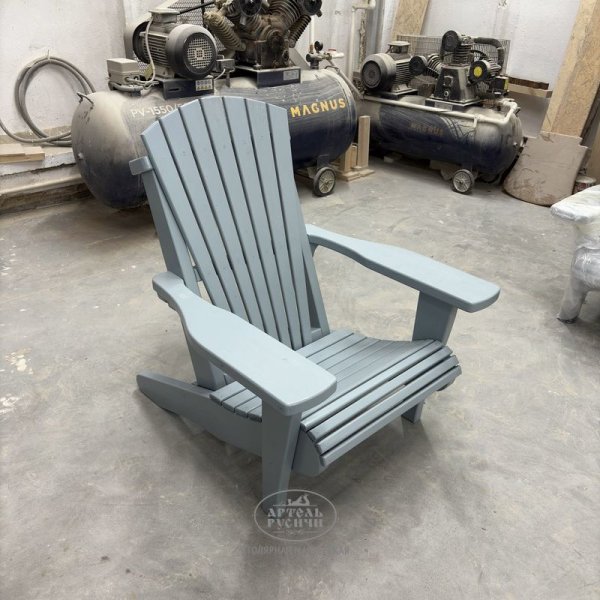Адирондак увеличенный – садовое кресло из массива дерева для улицы фото