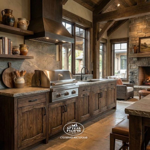 Кухонные фасады из массива дерева