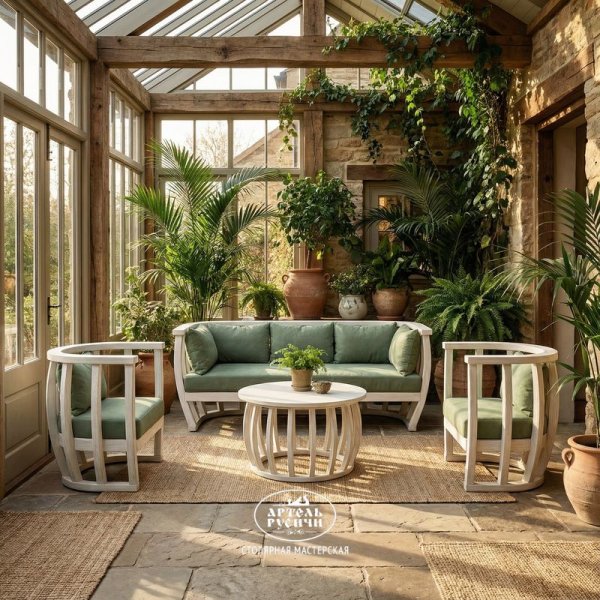 Диванная группа «Бали-стайл» для террасы, беседки и сада