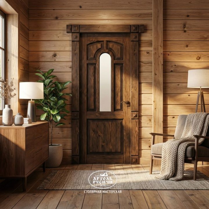 Дверь из массива натурального дерева 