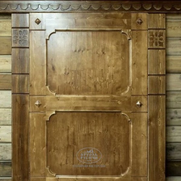 Дверь из массива сосны под старину «Суздальская»