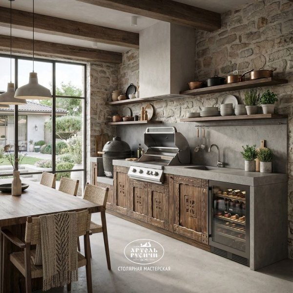 Фасады из массива северной сосны для кухонных модулей