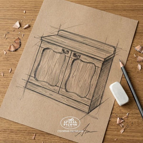 Комод из дерева под старину Ладожский фото