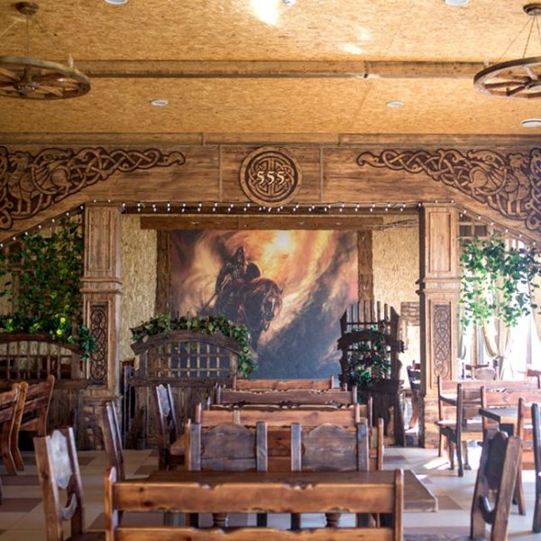 Фото интерьера кафе под старину в стиле Кантри