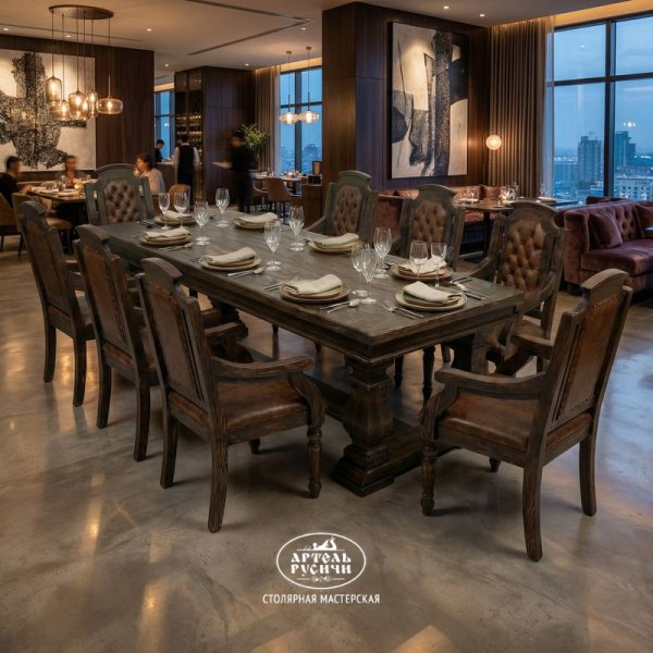 Мебель из массива дерева из 