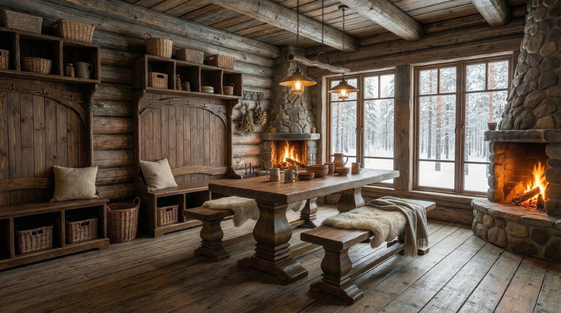 Баня: комната отдыха